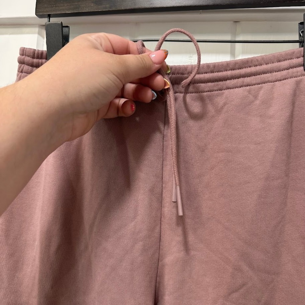 Vince Womens Sweatpants Size S Essential Joggers Mauve Pink 100% Cotton Lounge - Picture 2 of 8